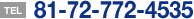 Tel +81-72-772-4535
