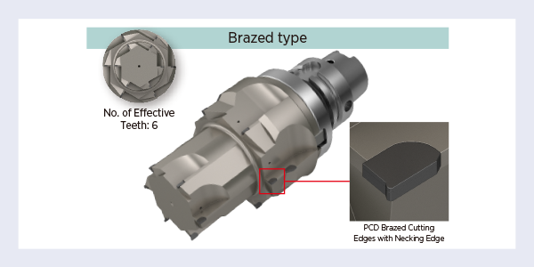 1-Pass Roughing and Finishing Tools Brazed type