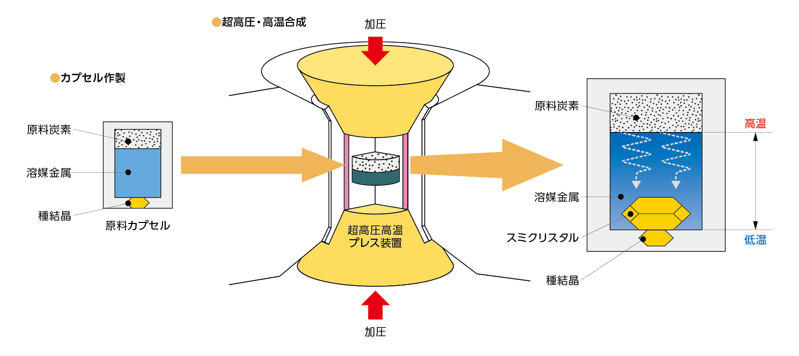 超高圧装置の内部